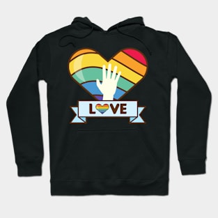 LGBT, LGBT Heart, LGBT Shirt, LGBT Love, LGBT Gift, Heart LGBT Hoodie